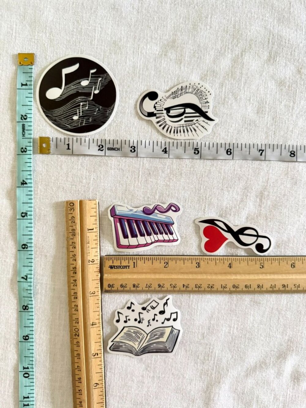 Music Student Organization Practice Kit Tote Pouch Stickers Accessories - Picture 10 of 12